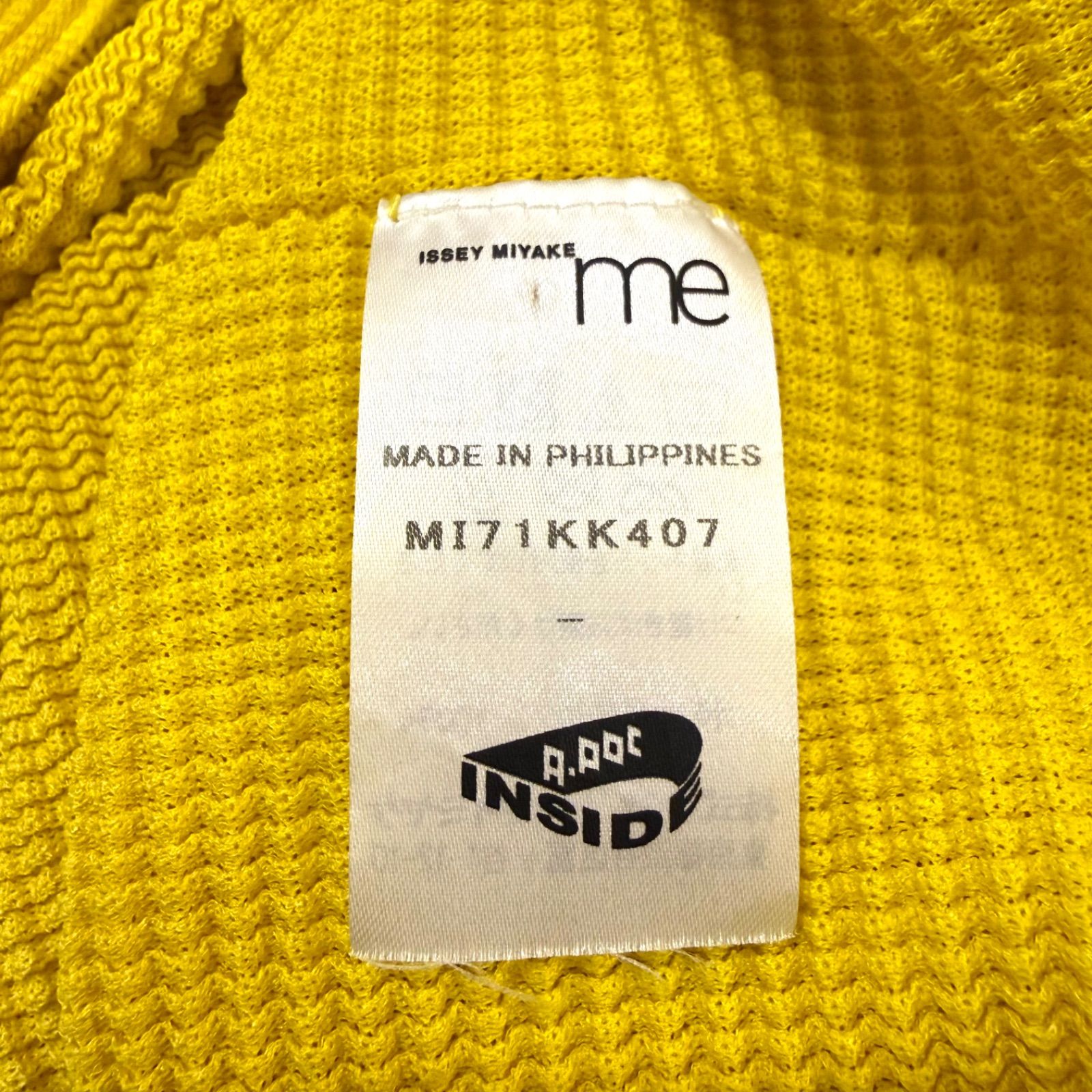 me ISSEY MIYAKE ミー イッセイミヤケ 半袖Tシャツ ノースリーブ