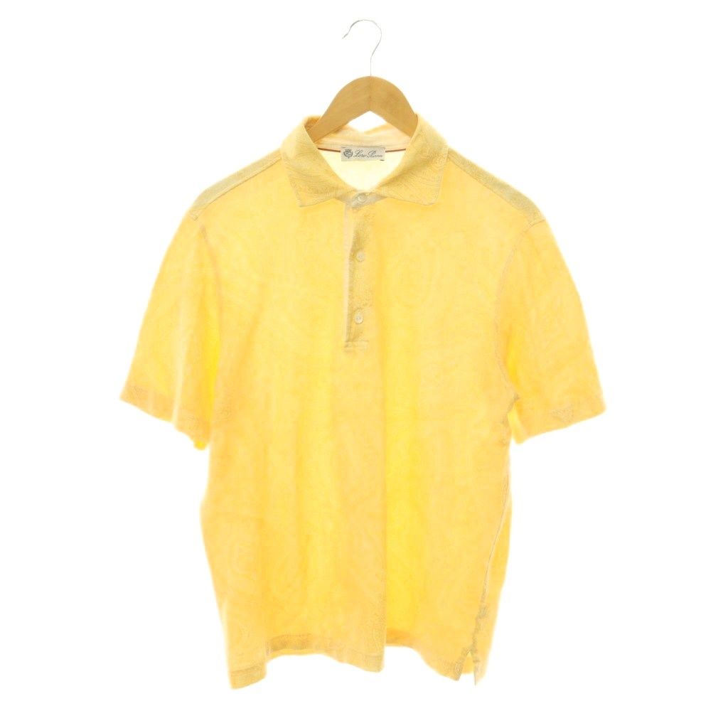ロロピアーナ Loro Piana ポロシャツ カットソー 半袖 ペイズリー柄 L