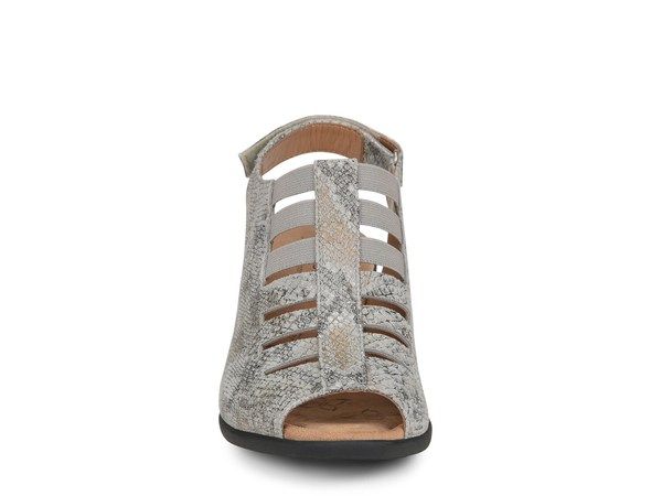 コンフォーティバ レディース シューズ サンダル Comfortiva Faye Sandal TaupeGold Metallic Snake Print トープ