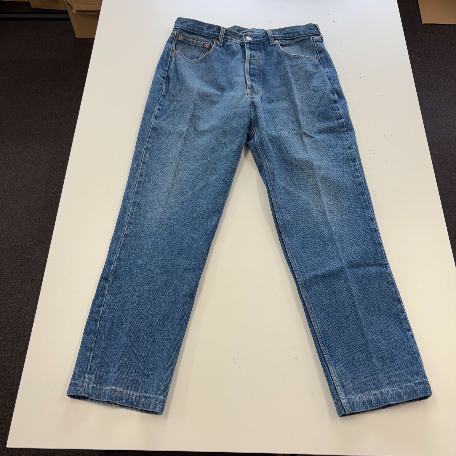 Levi's リーバイス 501 デニムパンツ デニムジーンズ メンズ BLUE ジーンズ ボタンフライ仕様 ロゴ アメカジ ヴィンテージ 古着