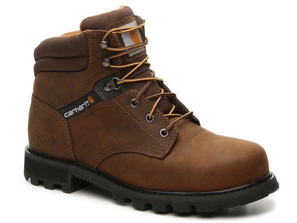 カーハート メンズ シューズ ブーツ・レインブーツ Tシャツ ブーツ Carhartt 6Inch Steel Toe Work Boot Dark Brown ブラウン