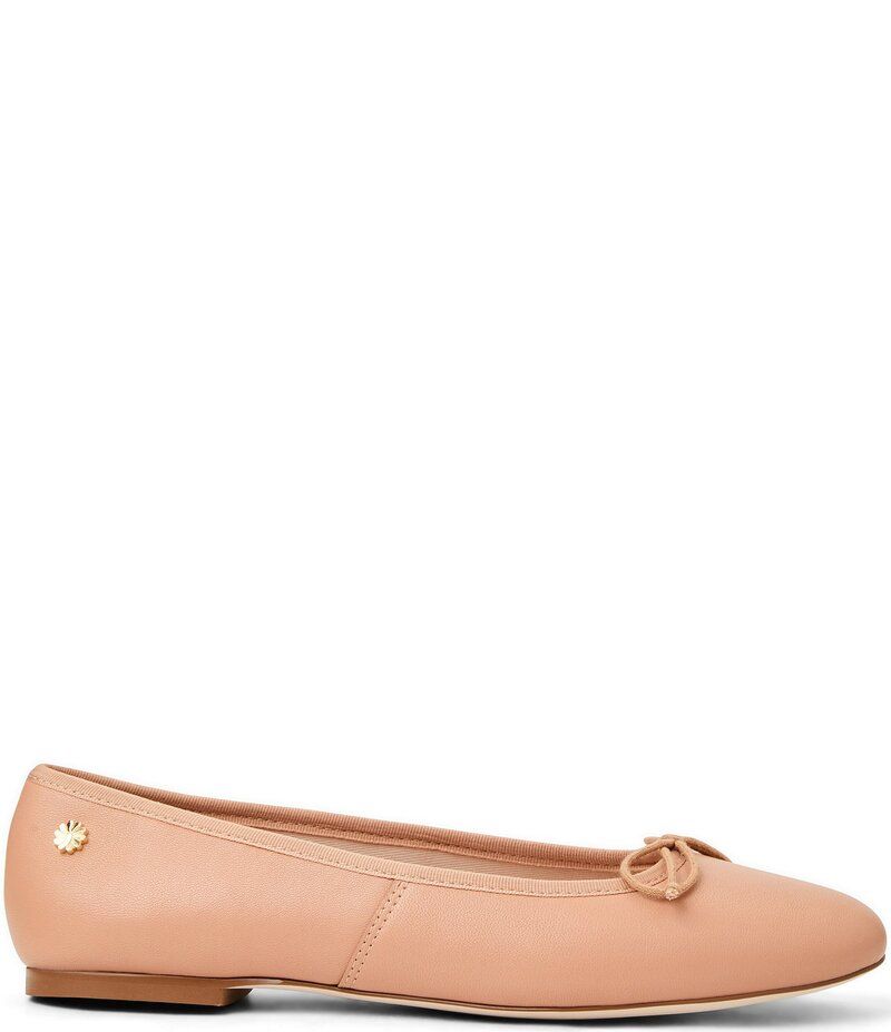 ジャックロジャース レディース シューズ パンプス レザー Jack Rogers Bettie Leather Bow Ballet Flats Cafe Au Lait