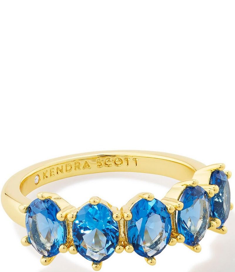 ケンドラスコット レディース アクセサリー 指輪 Kendra Scott Cailin Crystal Band Ring Blue Violet Crystal ブルー