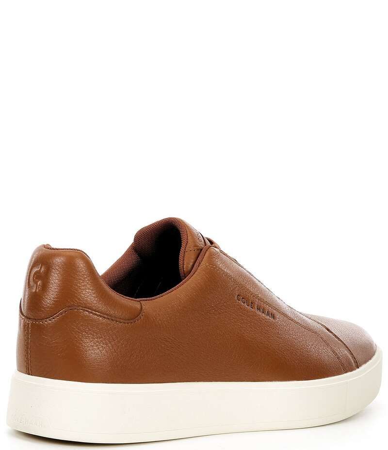 コールハーン メンズ シューズ スリッポン・ローファー スニーカー レザー Cole Haan Mens GrandPro Luxe Slip On Leather Sneakers British