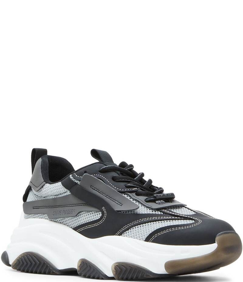 スティーブ マデン メンズ シューズ ドレスシューズ スニーカー レース Steve Madden Mens Possess Lace Up Sneakers Dark grey グレー