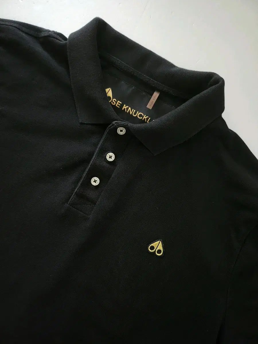 MOOSE KNUCKLES ムースナックルズ 半袖 カラーTシャツ メンズ ブラック