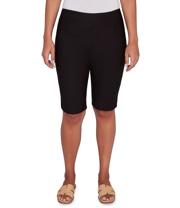 ルビーアールディー レディース ボトムス ハーフパンツ・ショーツ ショートパンツ シルク Ruby Rd Silky Tech Bermuda PullOn Shorts Black ブラック