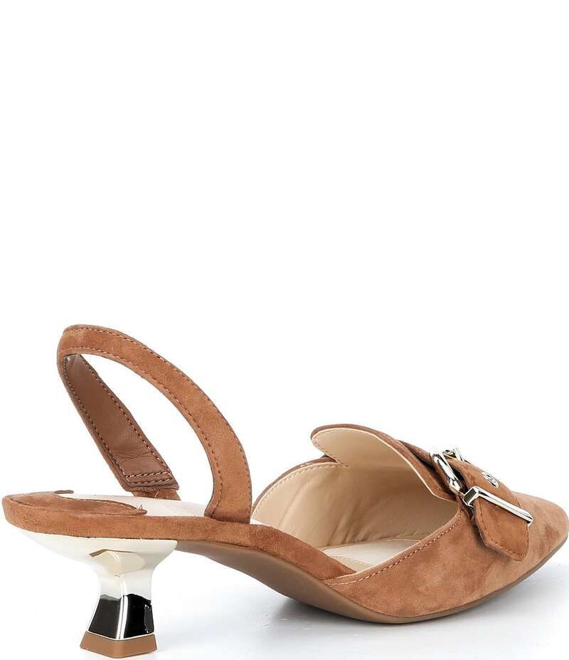 アレックスマリー レディース シューズ ヒール スエード Alex Marie Zell Suede Buckle Ornament Slingback Pumps Ibiza Nude