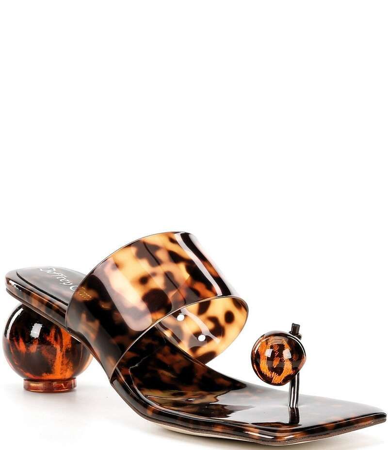 ジェフリー キャンベル レディース シューズ ヒール プリント サンダル Jeffrey Campbell Latus Tortoise Print Toe Post Ball Heel Sandal 33,020円