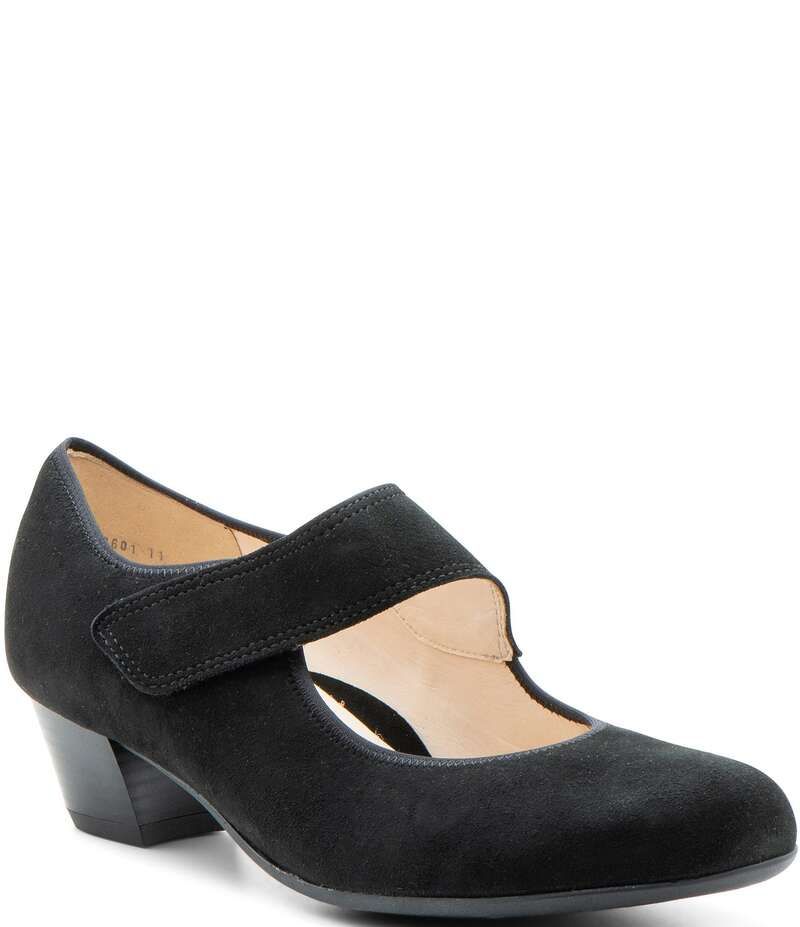 アラ レディース シューズ パンプス アシンメトリー スエード ara Calico 20 Suede Asymmetrical Mary Jane Pumps Black ブラック