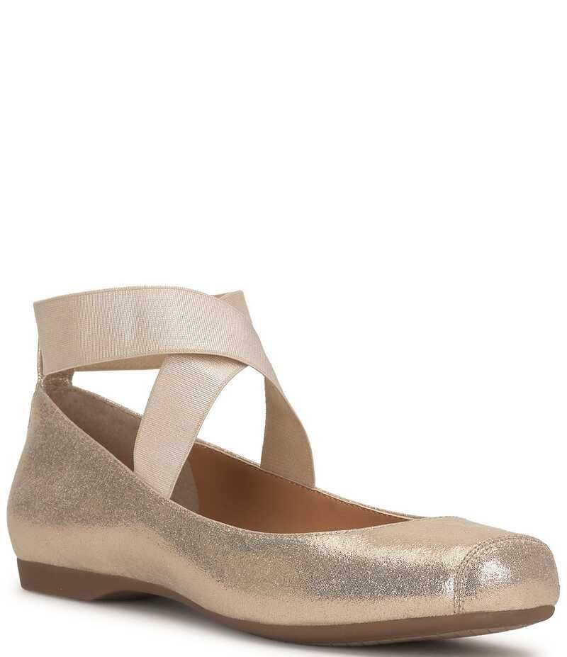 ジェシカシンプソン レディース シューズ パンプス トール Jessica Simpson Mandalaye Metallic SquareToe Ballet Flats Champagne シャ
