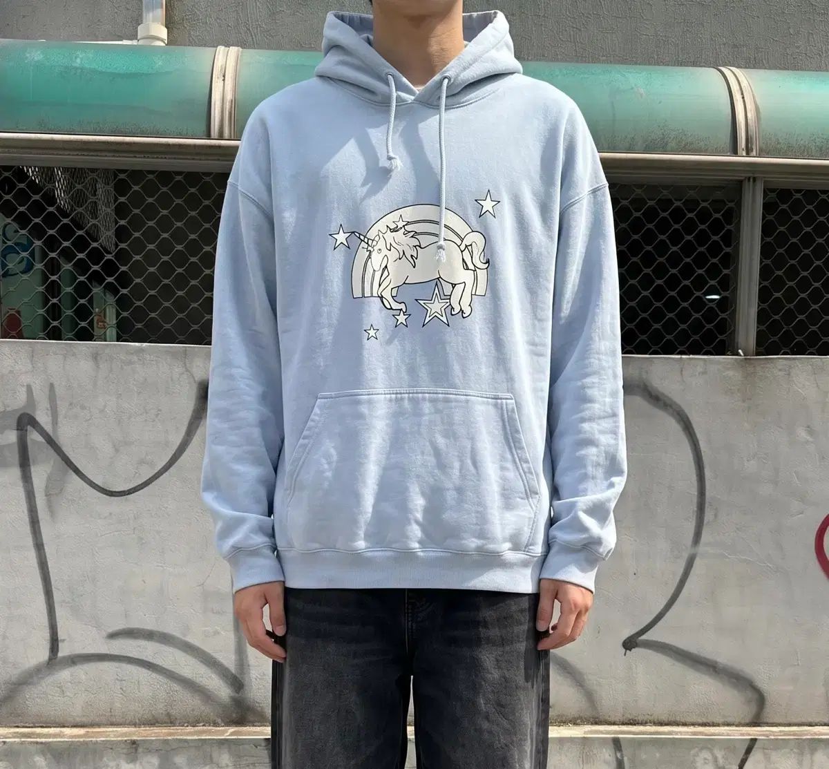 M/ VETEMENTS ヴェトモン 18SS ユニコーン フーディー Tシャツ
