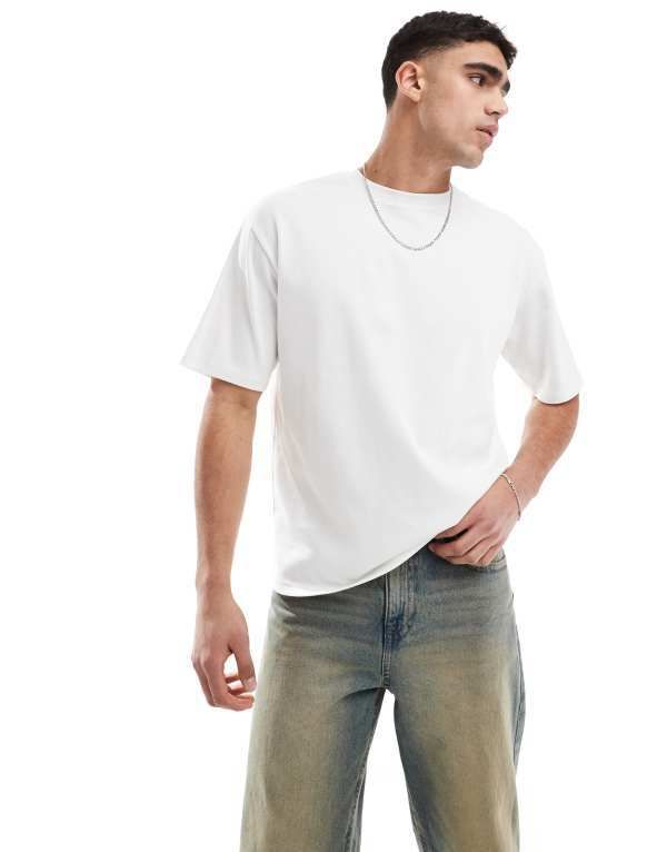 オンリーアンドサンズ メンズ トップス Tシャツ リラックスフィット シャツ ONLY SONS relaxed fit soft touch tshirt White ホワイト
