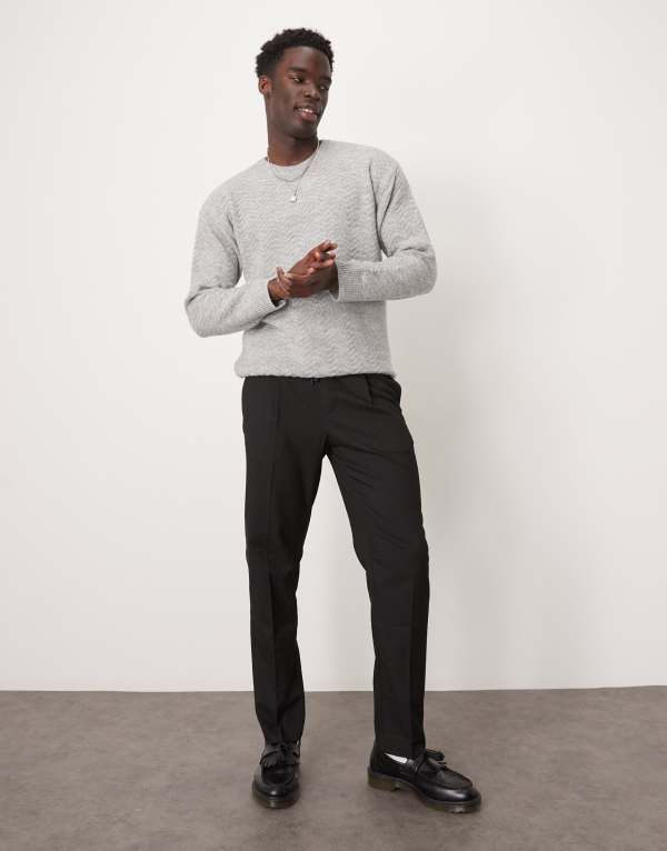 セレクテッドオム メンズ ボトムス カジュアルパンツ テーパードフィット パンツ Selected Homme relaxed tapered fit waistband pants Black ブラ
