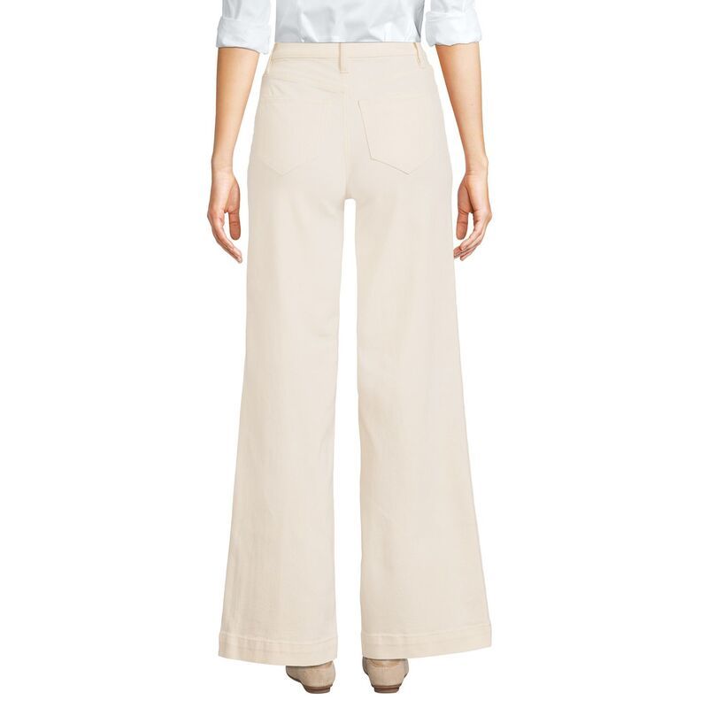 ランズエンド レディース ボトムス デニムパンツ ワイドレッグ ジーンズ Womens Lands Endenim High Rise Wide Leg Jeans Natural デニム ランズエンド レディース ボトムス デニムパンツ ワイドレッグ ジーンズ Womens Lands Endenim High Rise Wide Leg Jeans Natural デニム