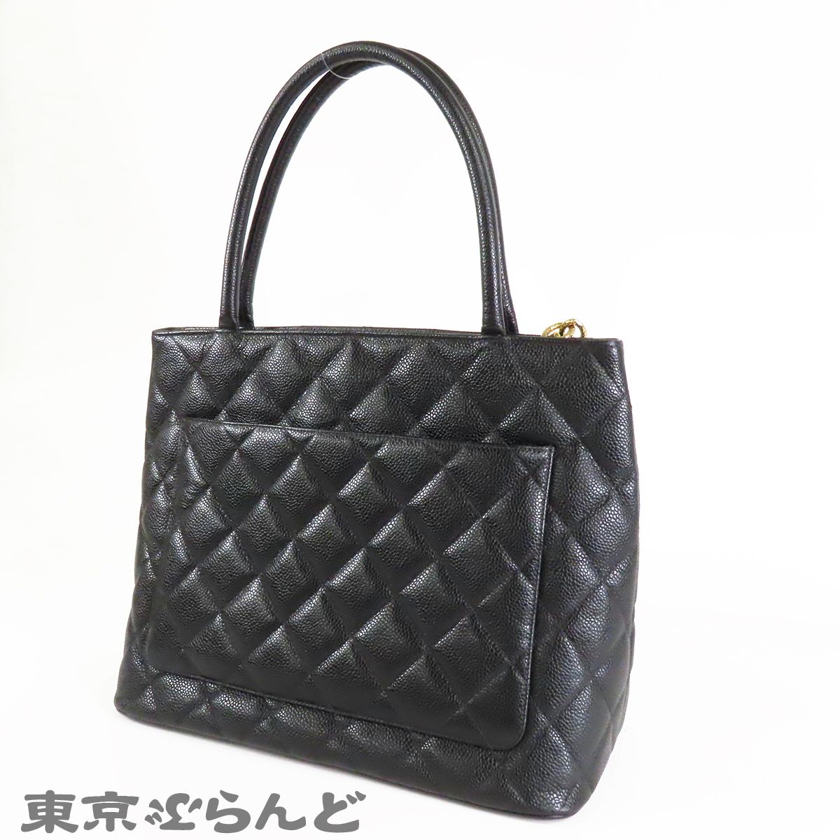 シャネル CHANEL 復刻トート A01804 ブラック 黒 ゴールド金具