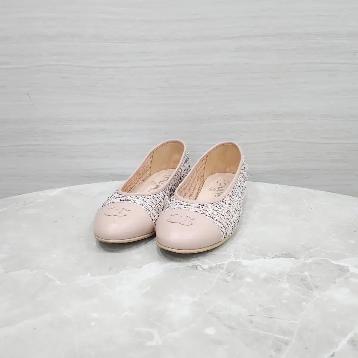 36 5 / CHANEL シャネル CCロゴ ツイード バレエシューズ G35880 56,387円
