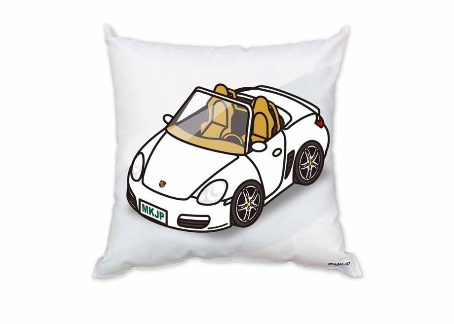 【外車 ポルシェ ボクスター 987 】クッション 車好き プレゼント 車 メンズ 誕生日 彼氏 イベント