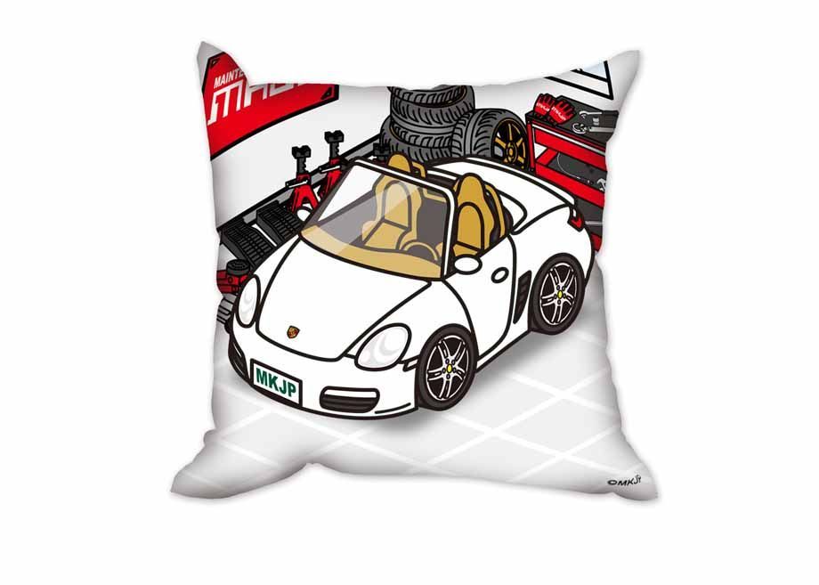 【外車 ポルシェ ボクスター 987 】クッション 車好き プレゼント 車 メンズ 誕生日 彼氏 イベント
