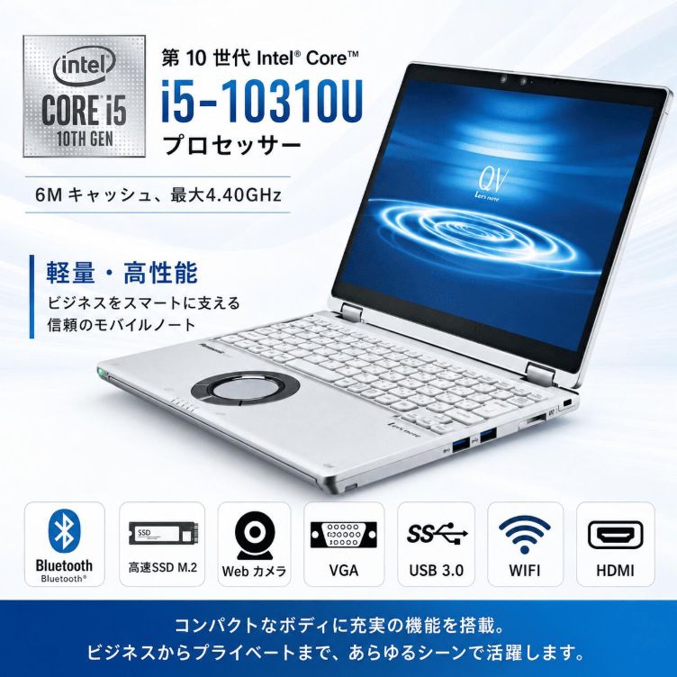パナソニック レッツノート QV9 第10世代 Core i5 メモリ 8GB 高速 SSD