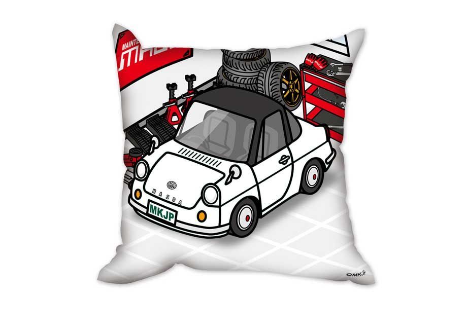 マツダ R360クーペ KRBB ツートンブラック】クッション 車好き