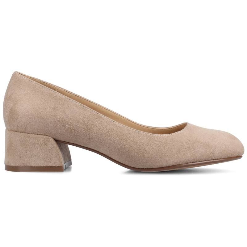 ジャーニー レディース シューズ パンプス ヒール Journee Medium and Wide Width Saarii WomenslipOn Block Heel Pumps Black Su