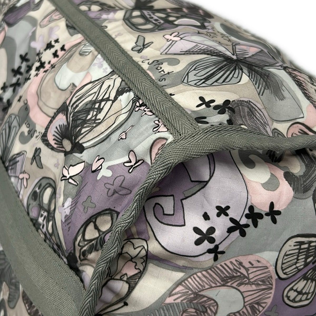 LESPORTSAC(レスポートサック) ボストンバッグ - グレー×ピンク×マルチ