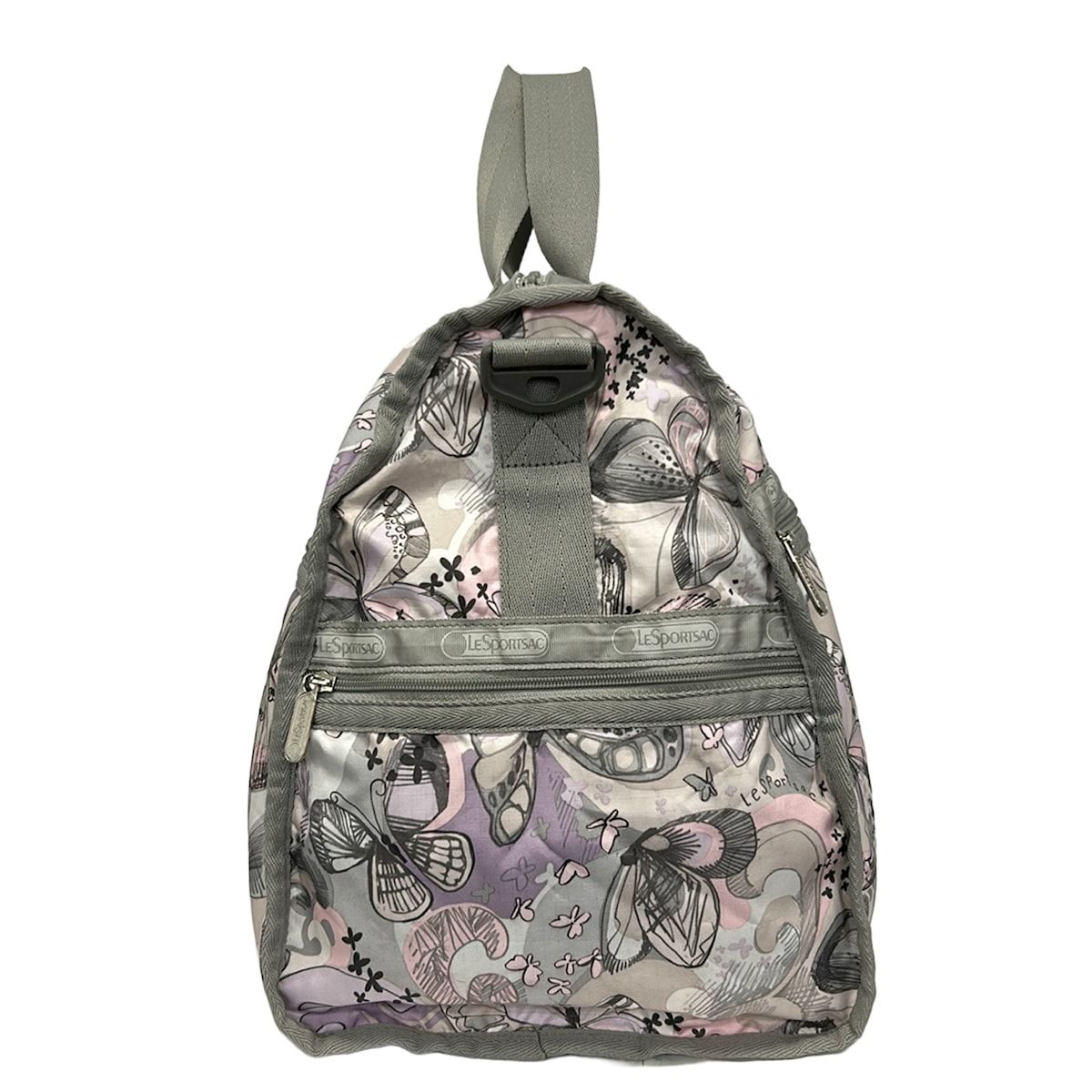 LESPORTSAC(レスポートサック) ボストンバッグ - グレー×ピンク×マルチ