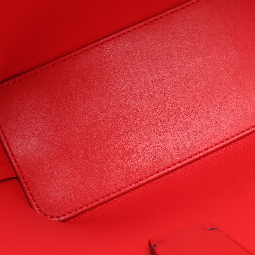 Christian Louboutin クリスチャンルブタン カバタ ミニトート 1205054 2Way ハンドバッグ スタッズ レザー ブラック レッド レディース/353374【中古】