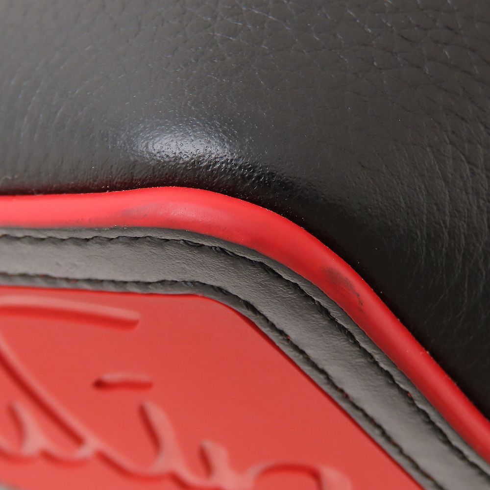 Christian Louboutin クリスチャンルブタン カバタ ミニトート 1205054 2Way ハンドバッグ スタッズ レザー ブラック レッド レディース/353374【中古】