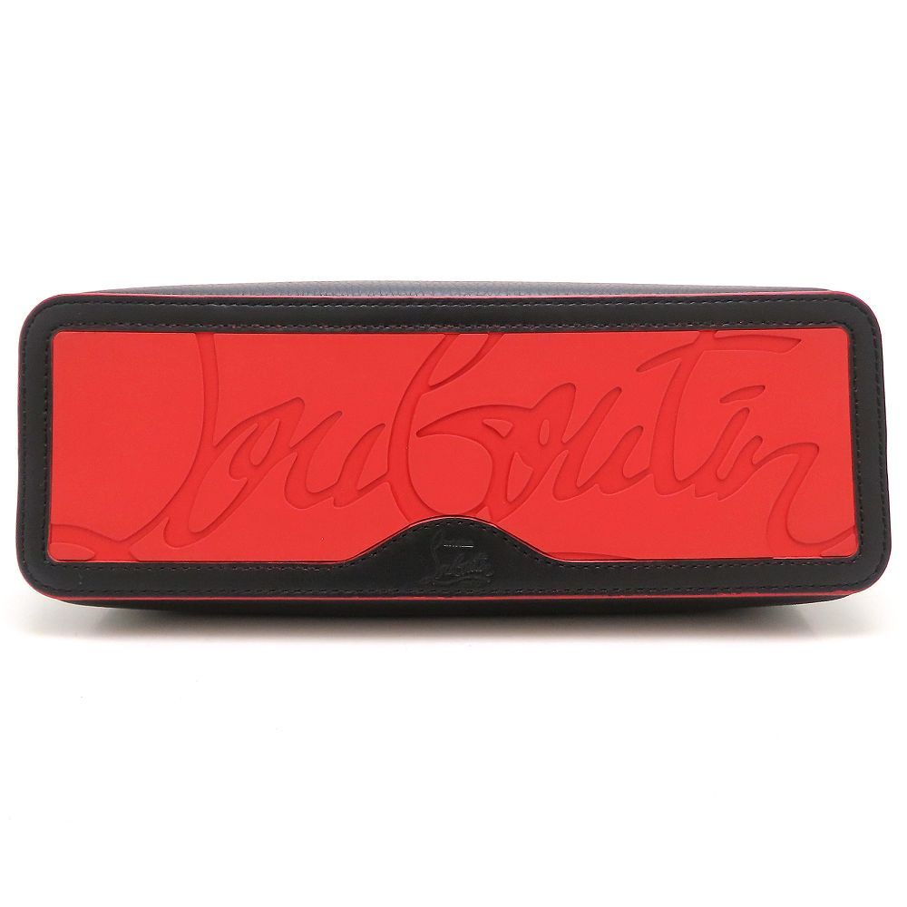Christian Louboutin クリスチャンルブタン カバタ ミニトート 1205054 2Way ハンドバッグ スタッズ レザー ブラック レッド レディース/353374【中古】
