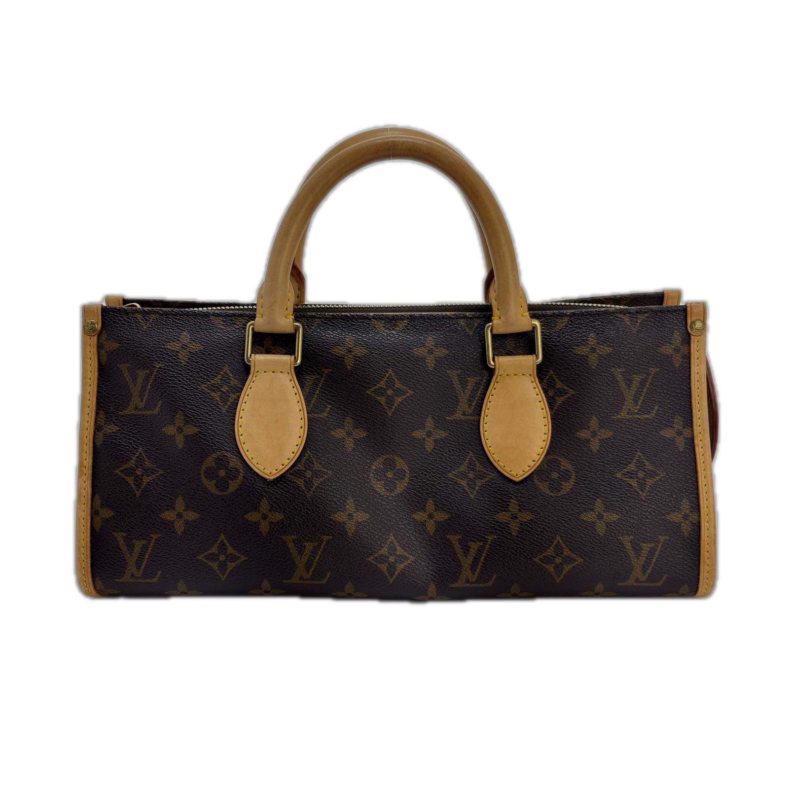 LOUIS VUITTON ルイヴィトン ポパンクール モノグラム M40009 ハンドバッグ レザー ブラウン レディース【中古】【200】