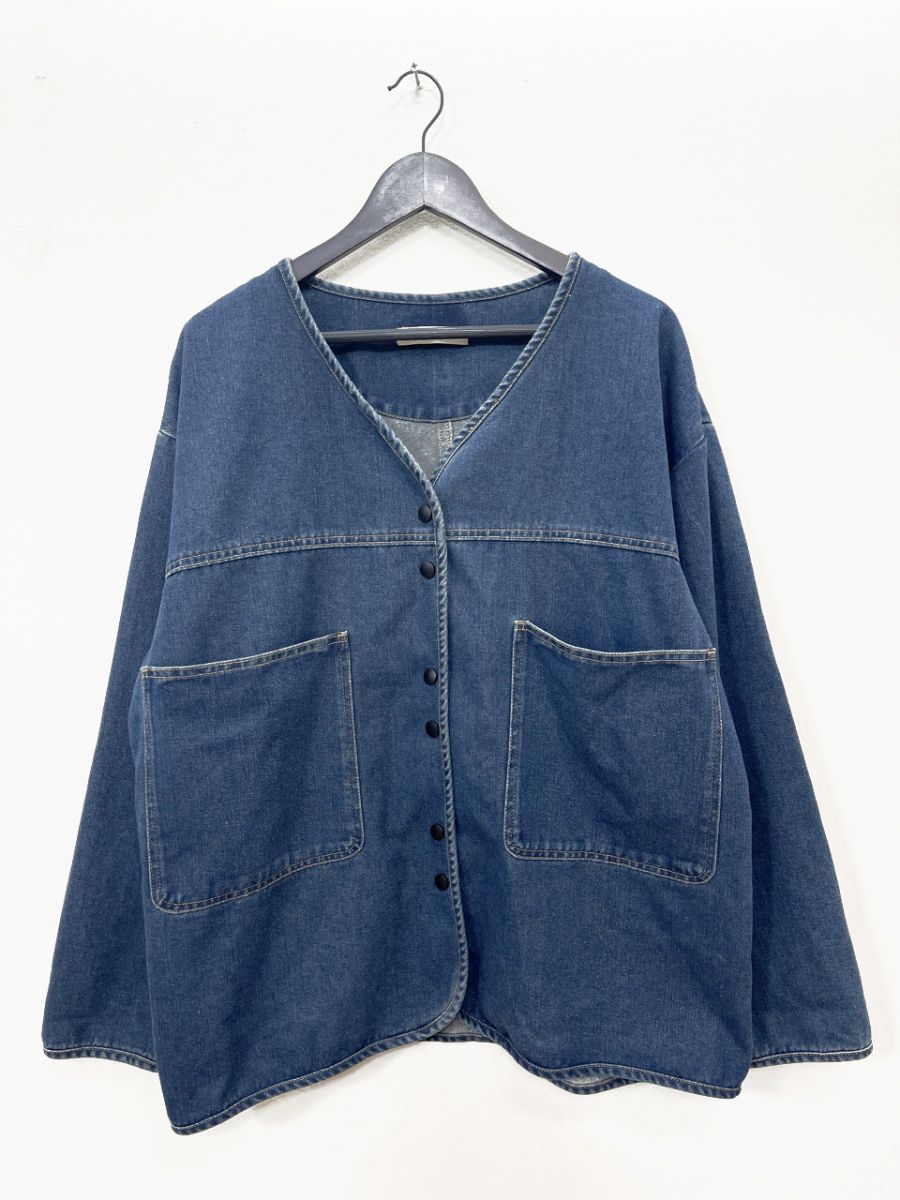 ARULLE アルール V-collar Gジャン デニム ジャケット インディゴ ■■◎レディース