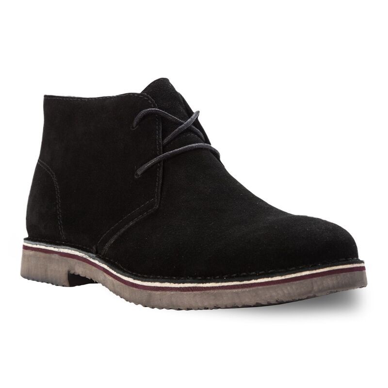 プロペット メンズ シューズ ブーツ・レインブーツ スエード Propet Findley Mensuede Chukka Boots Black ブラック