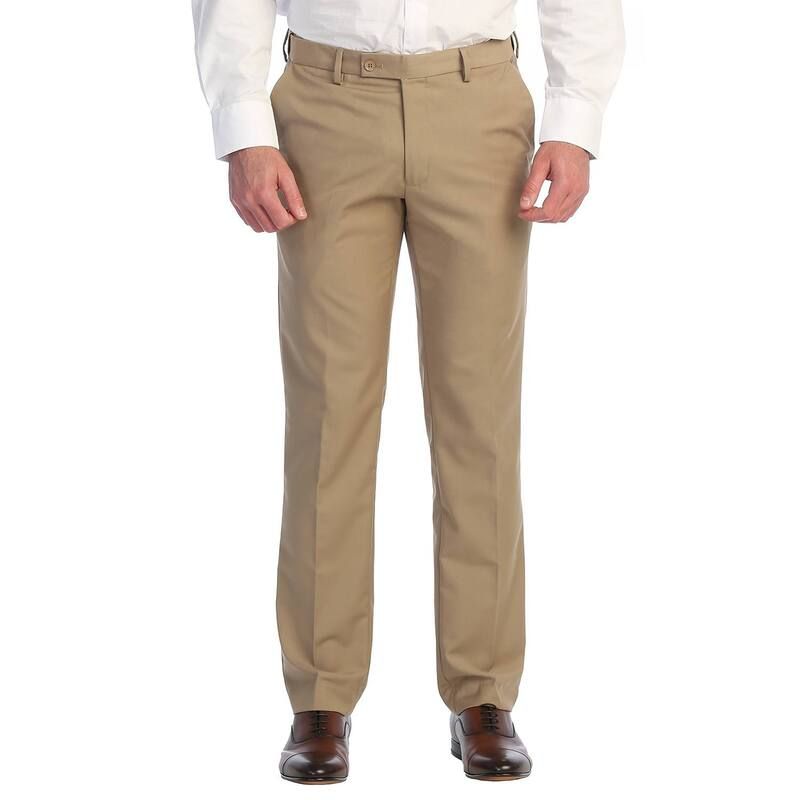 ジョベルティ メンズ ボトムス カジュアルパンツ Gioberti Mens Hidden Expandable Waist Dress Pants Khaki カーキ