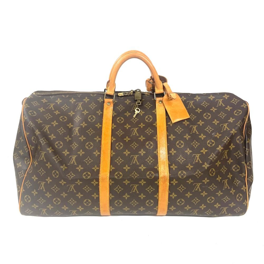 ルイヴィトン LOUIS VUITTON キーポル 60 ボストンバッグ モノグラム キャンバス M41422 ブラウン ゴールド金具 VI871 【中古】