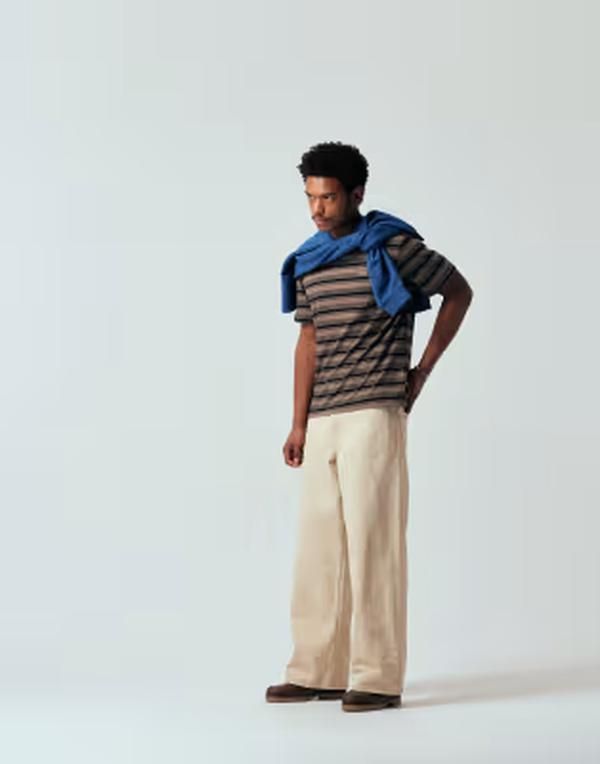 エイソス メンズ ボトムス デニムパンツ ジーンズ ASOS DESIGN loose jeans in ecru エクリュ