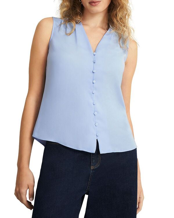 ホッブスロンドン レディース トップス シャツ ブラウス HOBBS LONDON Maria Blouse Muscari Blue ブルー