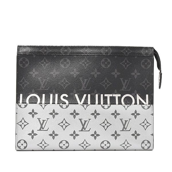 ルイヴィトン バッグ メンズ モノグラム エクリプス スプリット ポシェットヴォワヤージュMM Louis Vuitton M63039 中古