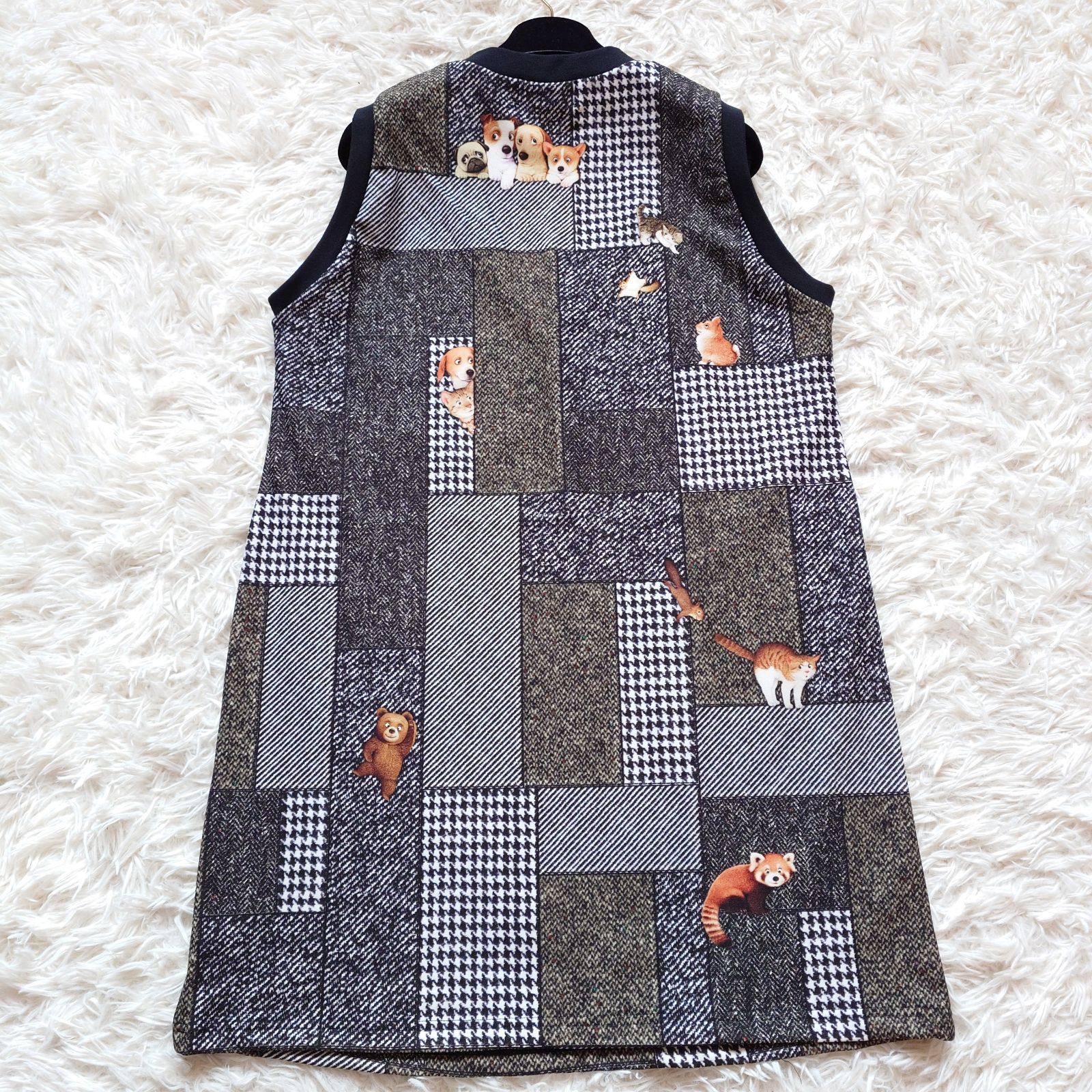 極美品】KUNIO COLLECTION クニオコレクション アニマル パッチワーク