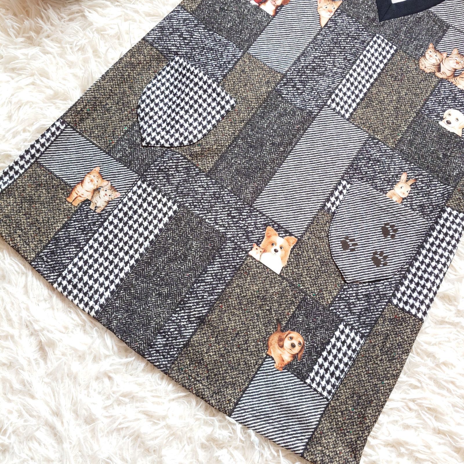 極美品】KUNIO COLLECTION クニオコレクション アニマル パッチワーク