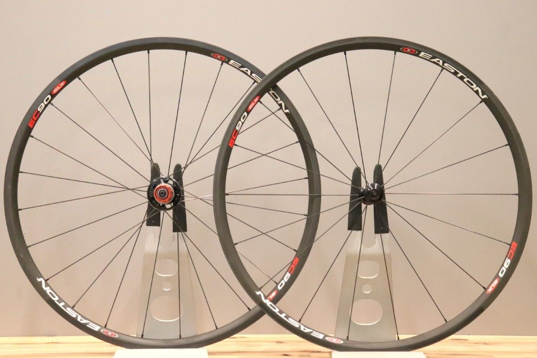 ほぼ新品！EASTON イーストン EC90SL チューブラー　カーボンホイール イーストン EASTON EC90 SLX カーボン チューブラー ホイールセット