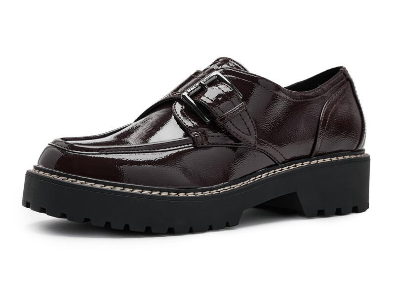 カルバンクライン レディース シューズ スリッポン・ローファー Calvin Klein Saundee Dark Red レッド