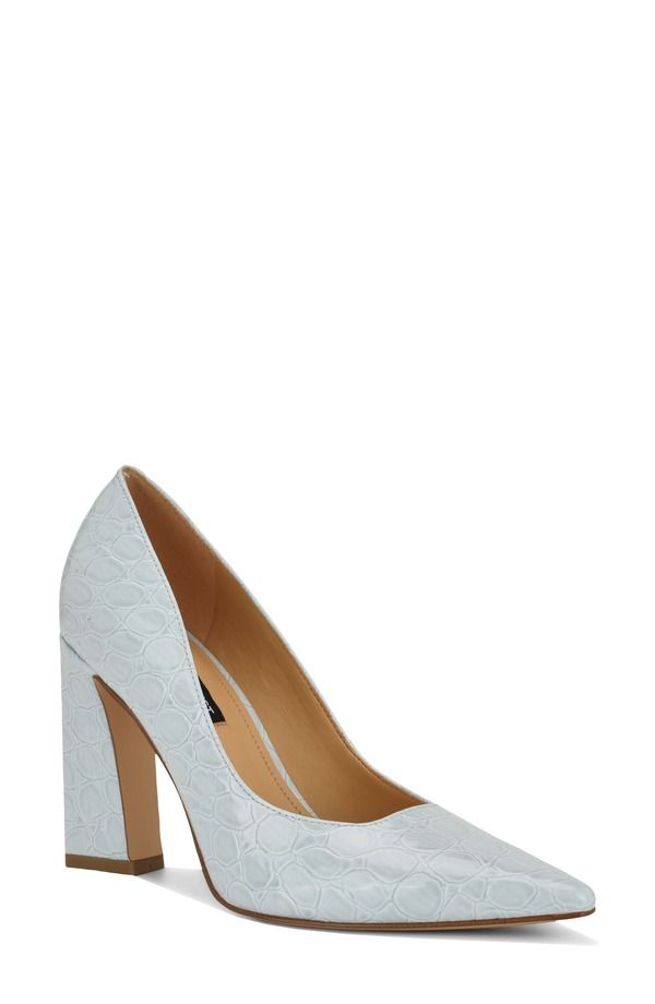 ナインウェスト レディース シューズ ヒール Nine Westamant Pointed Toe Pump Light Blue ブルー