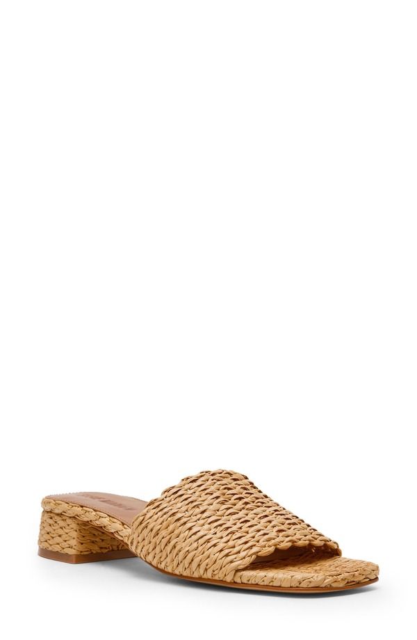 スティーブ マデン レディース シューズ ヒール サンダル Steve Madden Montgomery Block Heel Sandal Raffia