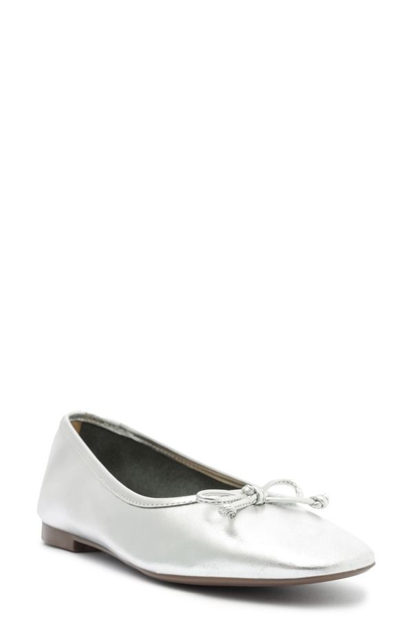 シュッツ レディース シューズ パンプス Schutz Arissa Square Toe Ballet Flat Prata