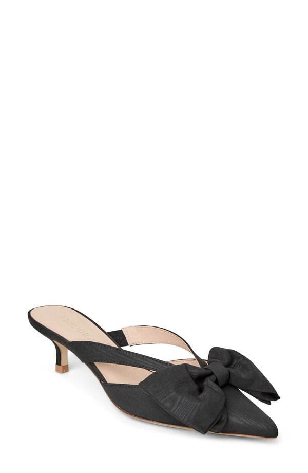 ジャックロジャース レディース シューズ ヒール Jack Rogers Cynthia Bow Pointed Toe Mule Black ブラック