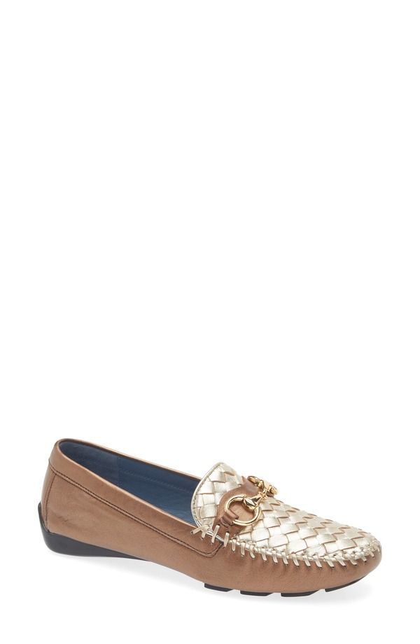 ロバート ツア レディース シューズ スリッポン・ローファー Robert Zur Perlata Driving Shoe Copper Gold ゴールド