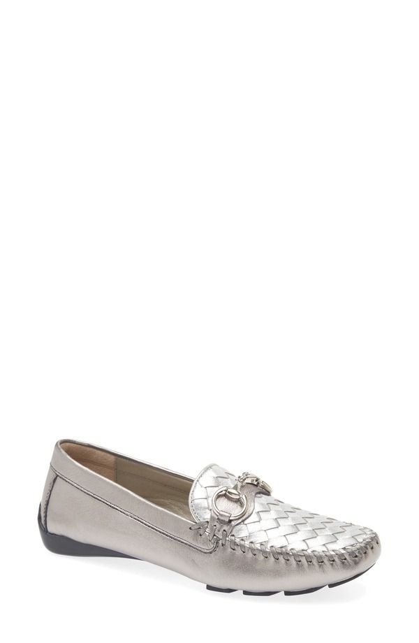 ロバート ツア レディース シューズ スリッポン・ローファー Robert Zur Perlata Driving Shoe Anthracite Silver Met シルバー