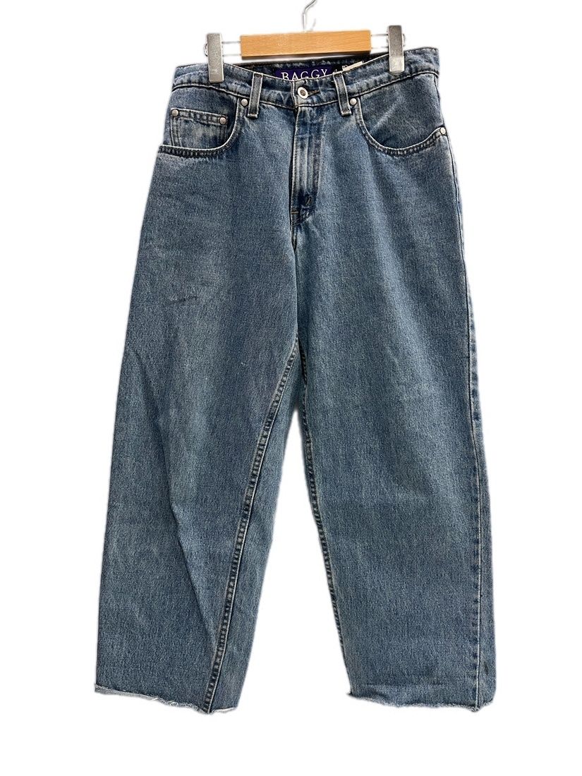 リーバイス Levi's silvertab BAGGY Pants シルバータブ バギーパンツ ジッパーフライ USA製 アメリカ製 ボタン裏刻印549 青 デニム ブルー W28 L32 101MB-1084